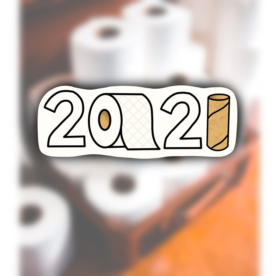 2021 Toilet paper sticker