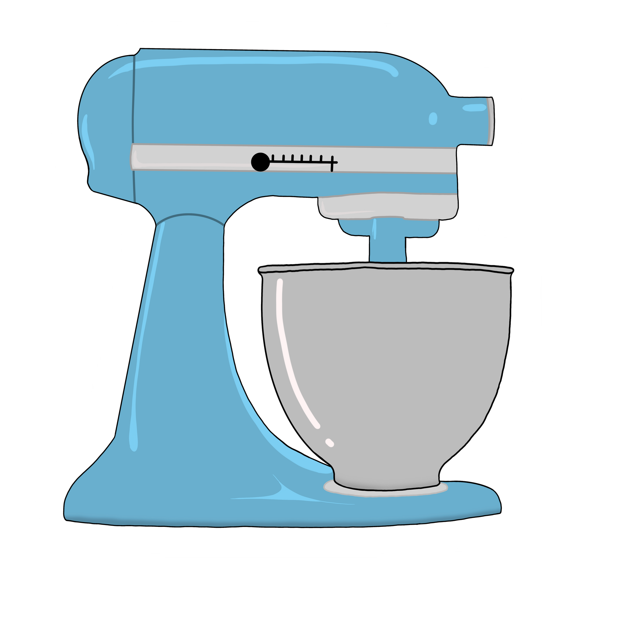 Mixer Decals: All Dressed Up and Ready to Bake - Sweet Dreams and
