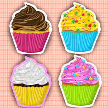 Load image into Gallery viewer, Cupcake sticker!
